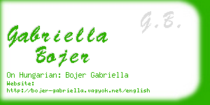 gabriella bojer business card